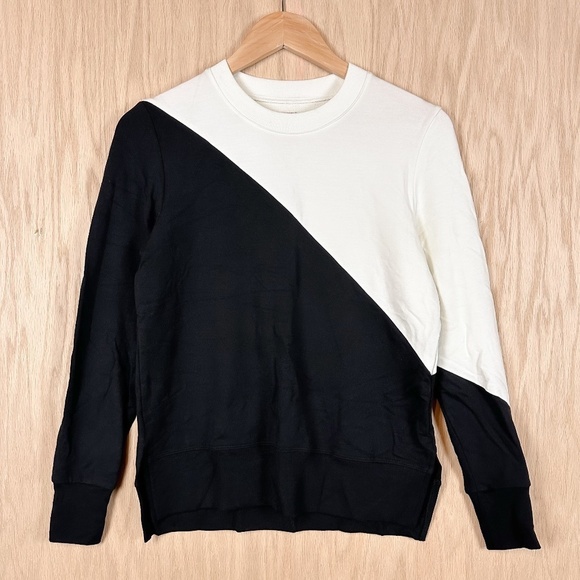 summersalt Tops - Summersalt French Terry Colorblock Long Sleeve Pullover